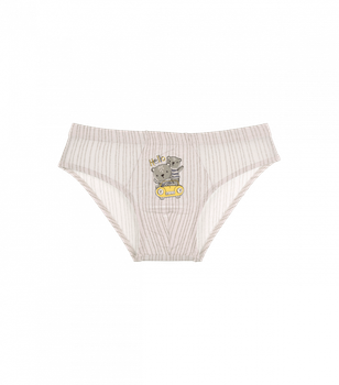 Детские&nbsp;трусы для мальчика с рисунком - Donella - 761124LW - 122-128 см - Бежевый (Полоска)