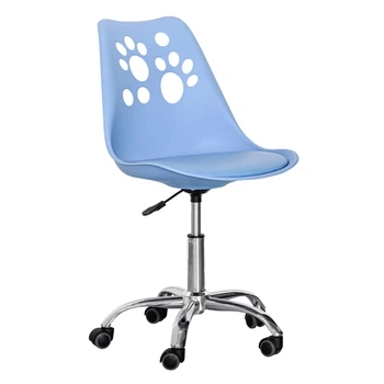 Дитяче крісло Hommex Dingo Blue (арт H-232 BL/BL MR) на колесах хром