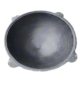 Казан узбекский Davr Metall 50 л 65х25 см с круглым дном чугунный черный (33-89-УЗ50ДМ)