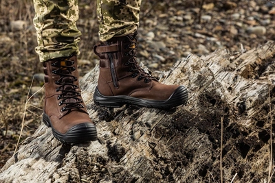 Берцы тактические. Мужские боевые ботинки с водостойкой мембраной Maxsteel Waterproof Brown 40 (258мм) коричневые