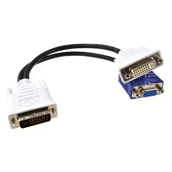 Splitter Ewell DVI на DVI/VGA монітори, Full HD (EW598)