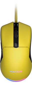 Мышь HATOR Pulsar 2 USB Yellow (HTM-512)