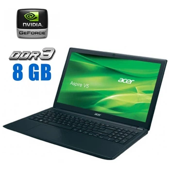 Ноутбук Б-класс Acer Aspire V5-531 / 15.6" (1366x768) TN / Intel Pentium 967 (2 ядра по 1.3 GHz) / 8 GB DDR3 / 120 GB SSD / nVidia GeForce GT 620M, 1 GB DDR3, 64-bit / WebCam б/у