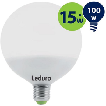 Лампа світлодіодна LED Leduro E27 2700K 15W 1200 lm Globe 21197 (PL-GLA-21197)
