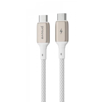 Кабель Proove Dense Metal Type-C to Type-C 60W (1m) white