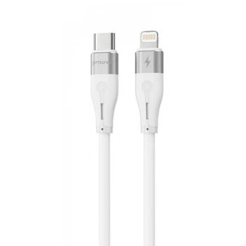 Кабель Proove Soft Silicone Type-C to Lightning 27W (1m) white
