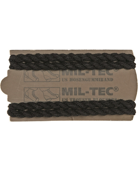 Еластичні ремінці тактичні Mil-Tec 4 шт для підкріплення штанів до взуття One size Чорний US HOSENGUMMIBAND SCHWARZ (2PAAR) (12930002)