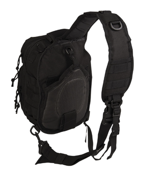 Рюкзак однолямочный Черный Mil-Tec One Strap Assault Pack SM Schwarz (14059102-9)