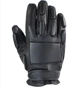 Рукавиці тактичні шкіряні L Чорні Mil-Tec Sec Handschuhe Leder XL Schwarz (12501002-009-L)