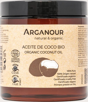 Кокосова олія для волосся і тіла Arganour Organic Coconut Oil 250 мл (8435438600317)