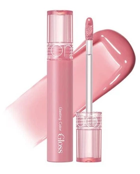 Блеск для губ в розово-нюдовом оттенке Rom&nd Glasting Color Gloss No.01 Peony Ballet, 4 мл