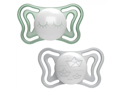 Набор пустышек Physio Light, Chicco (серая/зеленая), 71039.41