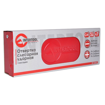 Викрутка ударна з комплектом насадок 6 од. INTERTOOL HT-0431