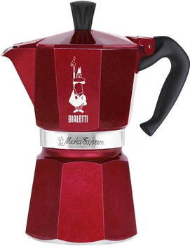 Гейзерна кавоварка Bialetti Moka Express Red 250 мл (AGDBLTZAP0059)