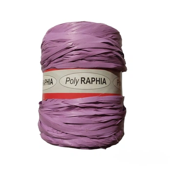 Рафія флористична бузкова 0,5 см/200 метрів Poly Raphia