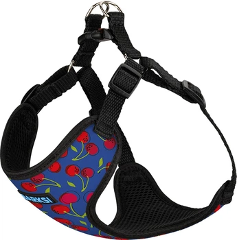 Шлея для собак Barksi Sport XS обхват шеи -20 см, обхват груди-28-33 см Вишни (73/8628) (2007033054848)