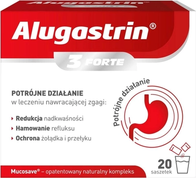 Suplement diety Urgo Alugastrin 3 Forte 20 szt (5902020314929)