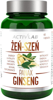 Suplement diety Activlab Panax Ginseng Żeń-Szeń 60 caps (5903260900828)
