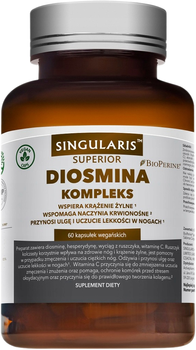 Дієтична добавка Singularis Superior Diosmina Complex 60 капсул (5907796631140)