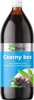 Zagęszczony sok EkaMedica 100% Natural Czarny Bez 1000 ml (5904213000930)