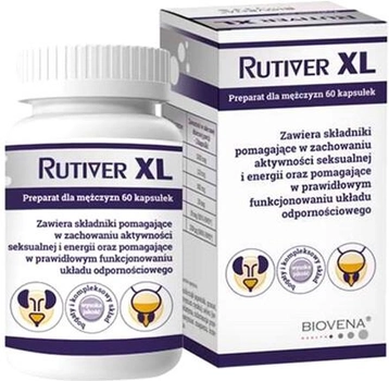Дієтична добавка Biovena Health Rutiver XL 60 капсул (5903111462420)