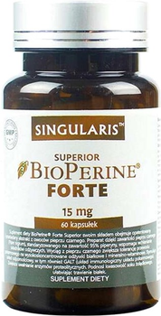 Дієтична добавка Singularis Superior Bioperine Forte 60 капсул (5903263262350)