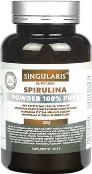 Дієтична добавка Singularis Superior Spirulina Powder 100% Pure 100 г (5903263262503)