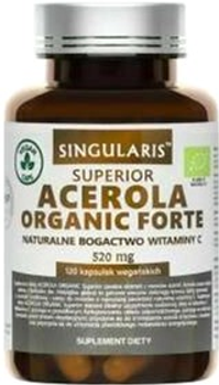 Дієтична добавка Singularis Superior Acerola Organic Forte 120 капсул (5903263262886)