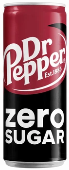 Напій сильногазований без цукру Dr Pepper Zero Sugar фруктовий смак дієтичний 330 мл