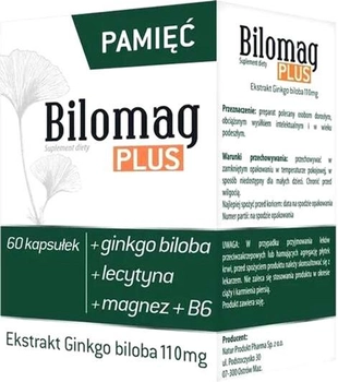 Дієтична добавка Natur Produkt Pharma Bilomag Plus 60 шт (5906204012700)