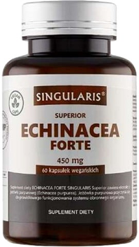 Дієтична добавка Singularis Echinacea Forte 450 Mg 60 капсул (5907796631188)