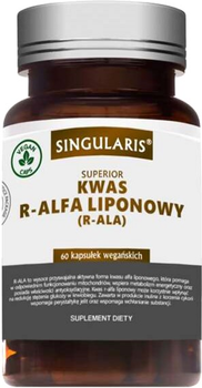 Дієтична добавка Singularis Kwas R-Alfa Lipo 60 капсул (5907796631270)