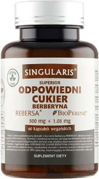 Suplement diety Singularis Odpowiedni Cukier Berberyna 60 saps (5907796631478)