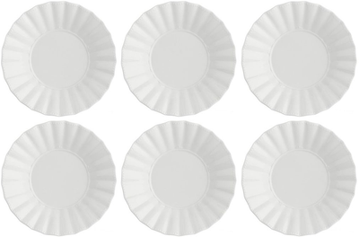 Набір тарілок для супу La Porcellana Bianca Ducale 22 см білі 6 шт (P003600002)