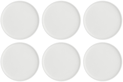 Набір обідніх тарілок La Porcellana Bianca Essenziale Gourmet 17 см білі 6 шт (P004400T17)