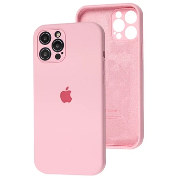 Чехол Fiji Silicone Case Full Camera для Apple iPhone 12 Pro бампер накладка с защитой камеры Rose Pink