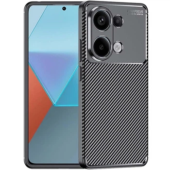 Чехол Fiji Ultimate Carbon для Xiaomi Redmi Note 13 Pro противоударный бампер черный