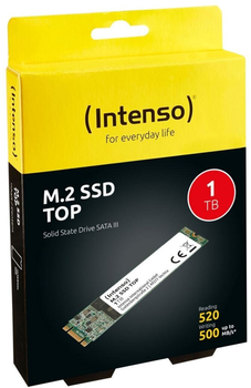 SSD диск Intenso TOP 1TB M.2 SATAIII TLC (3832460)