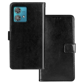 Чехол Idewei для Motorola Edge 40 Neo книжка кожа PU с визитницей черный