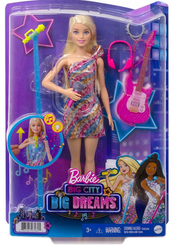 Lalka Mattel Barbie Big City Dreams Malibu z muzyką GYJ23 (0887961972849)