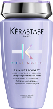 Szampon Kerastase Blond Absolu Bain Ultra Violet neutralizujący miedź i niepożądane zażółcenia 250 ml (3474636692231)
