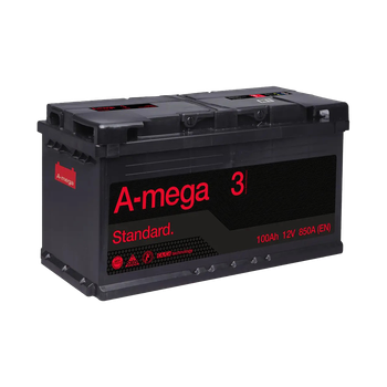Аккумулятор авто Мегатекс A-mega Standard (М3) 6СТ-100-АЗ (прав) ТХП 850