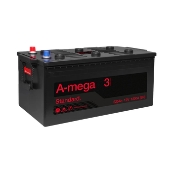 Аккумулятор авто Мегатекс A-mega Standard (М3) 6СТ-225-А3 (лев) ТХП 1200
