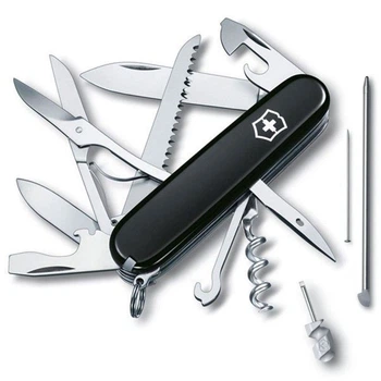 Складной нож Victorinox Huntsman, черный, 18 функций - Vx13715.3