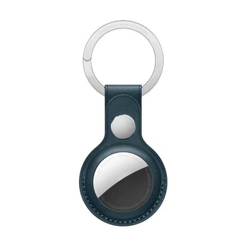 Чохол брелок зі штучної шкіри для Apple Airtag синій (81336768)