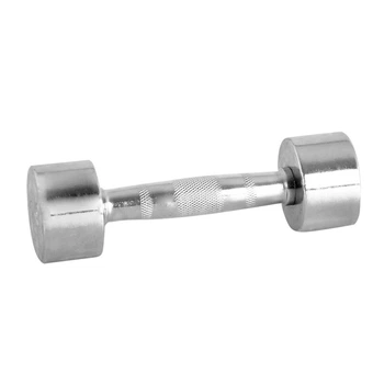 Гантель хромована inSPORTline Crossteel 4 кг, сталь, ручка 12 см, ергономічна рукоятка, антиковзне покриття(ISL_1672D412600A)