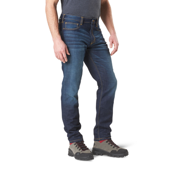 Брюки тактические джинсовые 5.11 Tactical Defender-Flex Slim Jeans W38/L30 Dark Wash Indigo