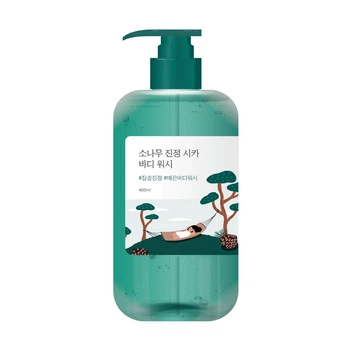 Заспокійливий гель для душу з екстрактом голок сосни ROUND LAB Pine Calming Cica Body Wash 400 ml