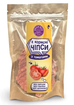 Чипсы полезные с томатами Brain Box 80 г