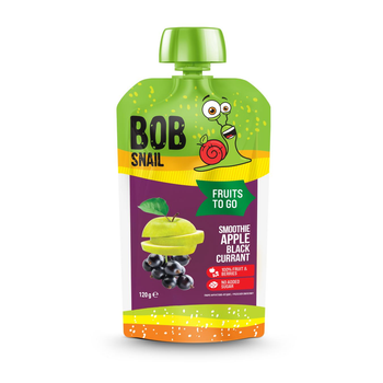Пюре смузі яблуко-чорна смородина Bob Snail 120 г